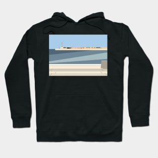 Margate Harbour Pier and Sea Hoodie